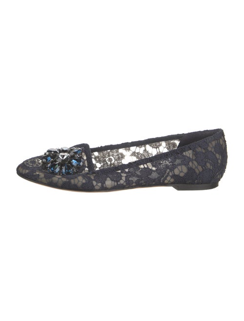Dolce & Gabbana Lace Lace Pattern Ballet Flats