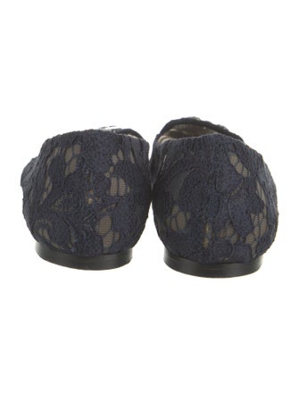 Dolce & Gabbana Lace Lace Pattern Ballet Flats