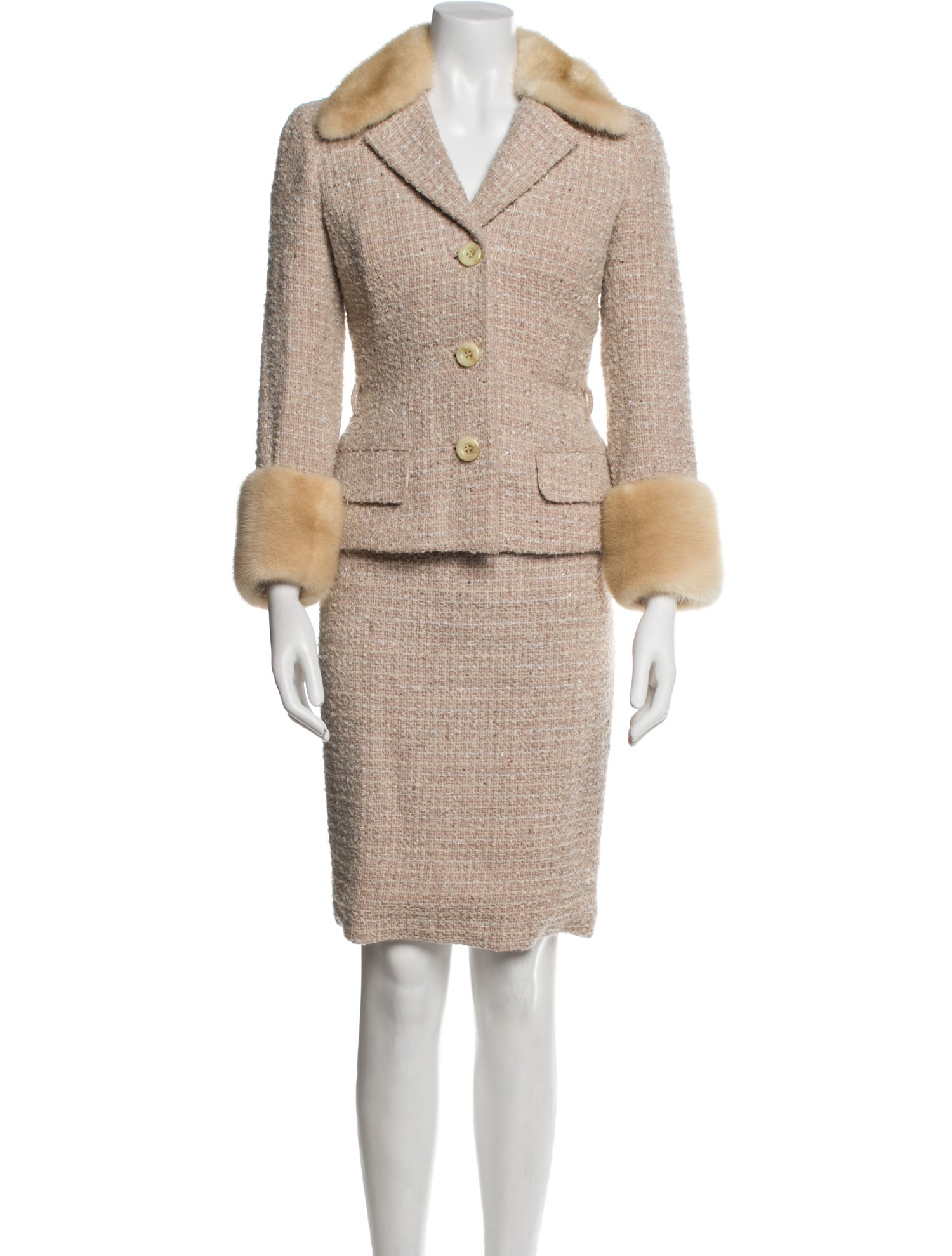 Dolce & Gabbana Vintage Late 1980's - Early 1990's Skirt Suit