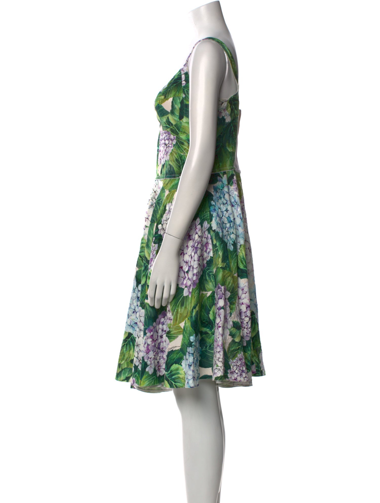 Dolce & Gabbana Floral Print Knee-Length Dress