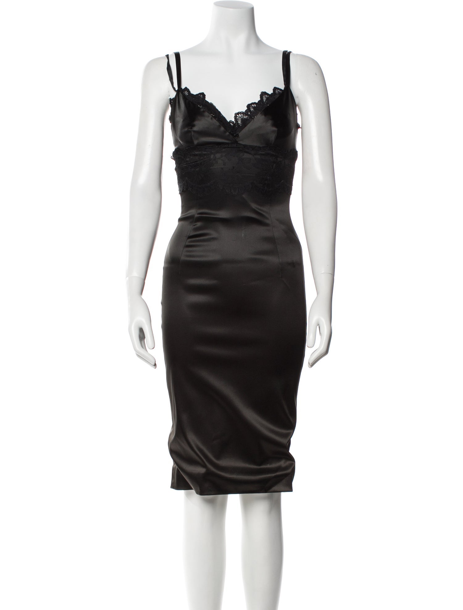 Dolce & Gabbana V-Neck Knee-Length Dress