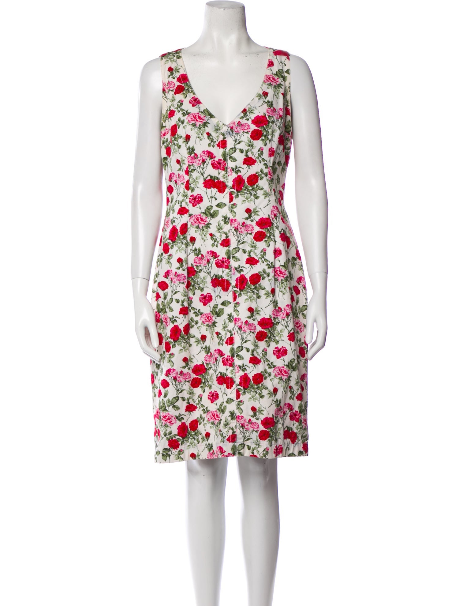Dolce & Gabbana Floral Print Knee-Length Dress
