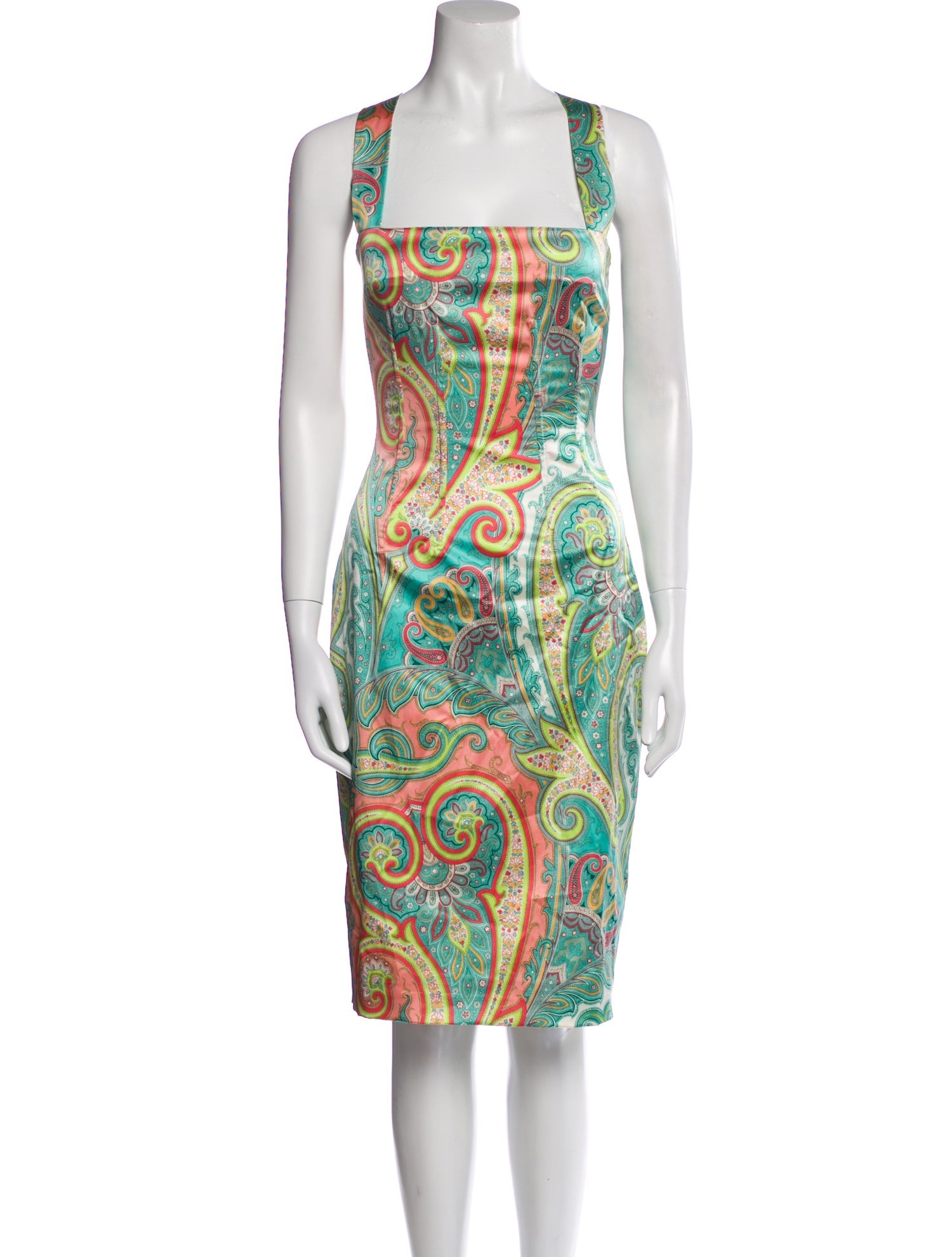 Dolce & Gabbana Paisley Print Knee-Length Dress