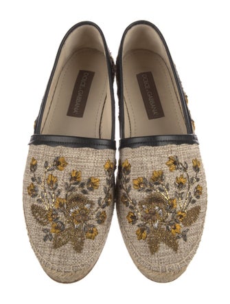 Dolce & Gabbana Patterned Sequin Embellishments Espadrilles