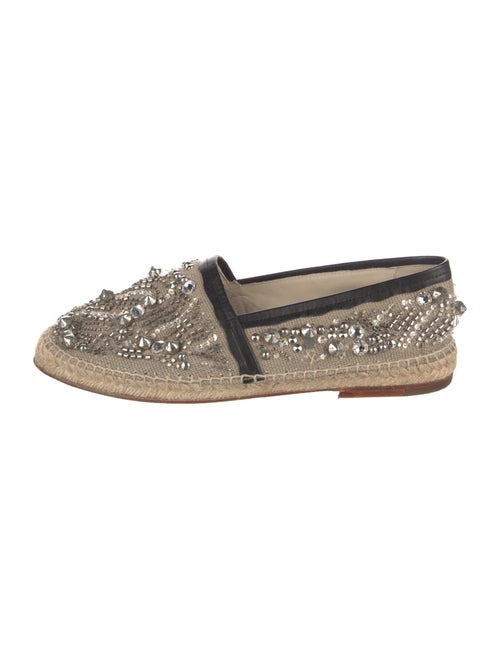 Dolce & Gabbana Patterned Crystal Embellishments Espadrilles