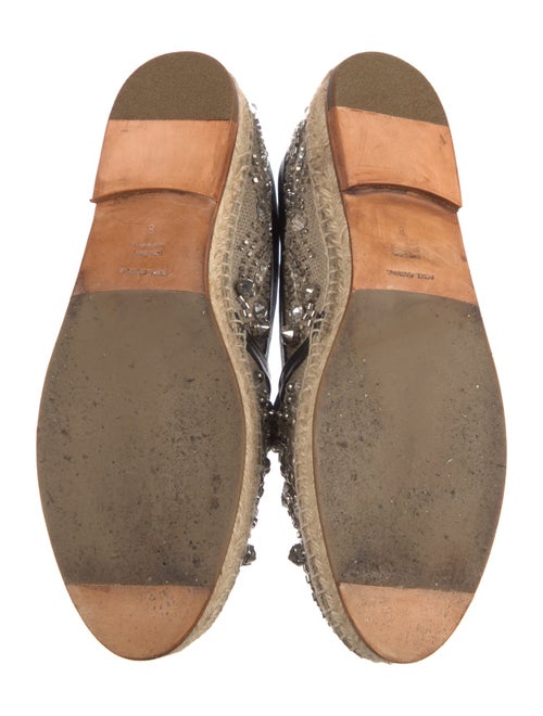 Dolce & Gabbana Patterned Crystal Embellishments Espadrilles