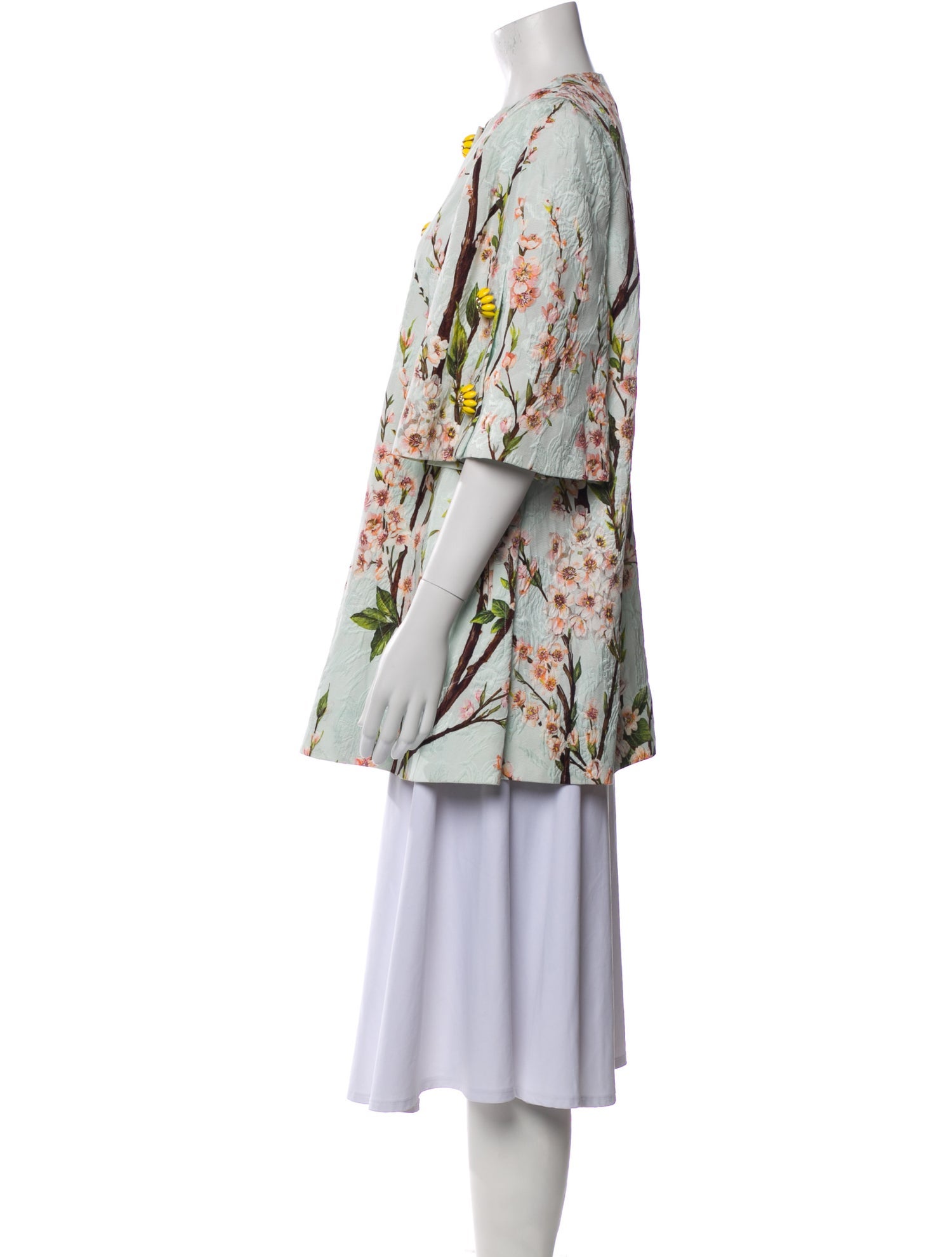Dolce & Gabbana Floral Print Coat