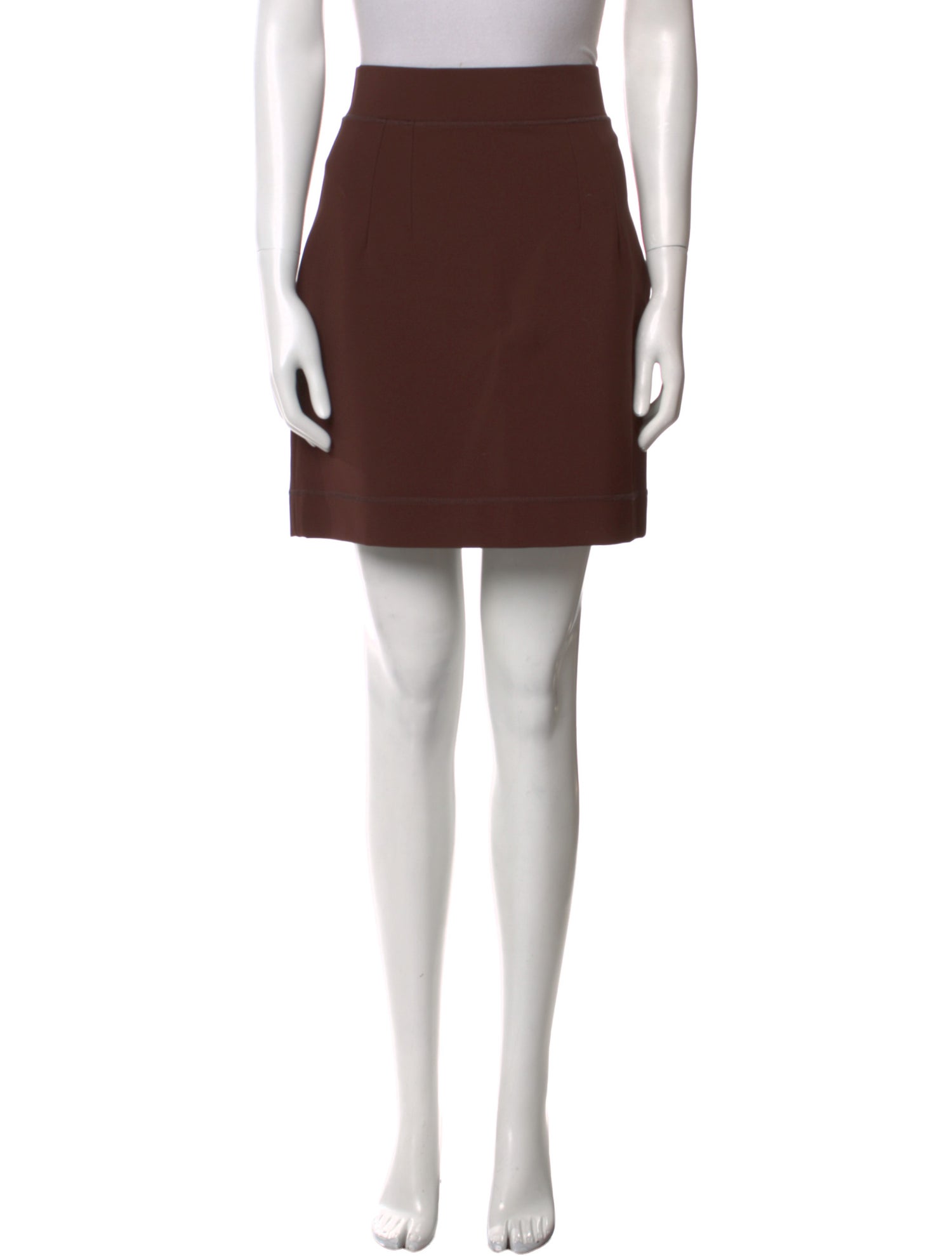Dolce & Gabbana Raw-Edge Trim Mini Skirt