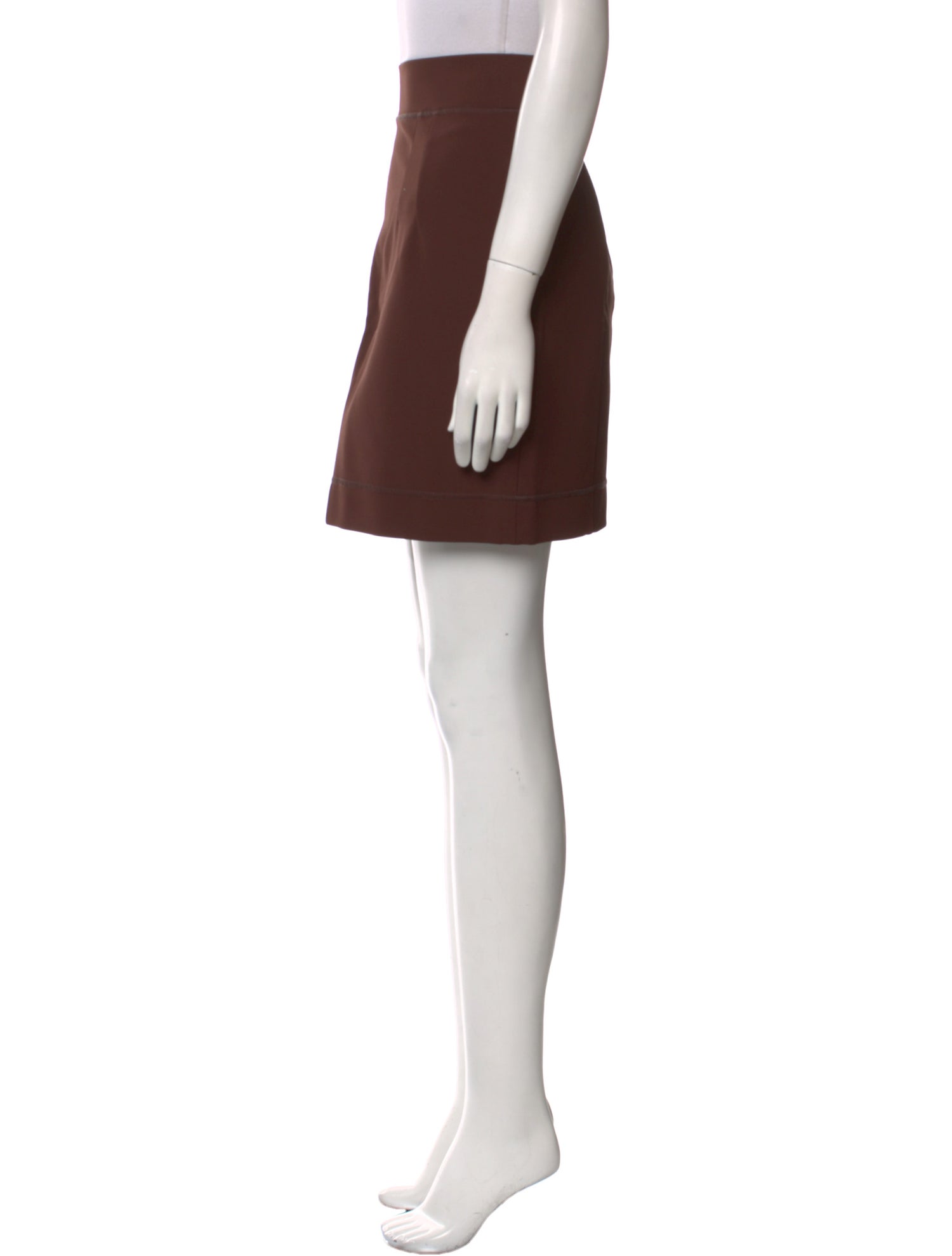 Dolce & Gabbana Raw-Edge Trim Mini Skirt