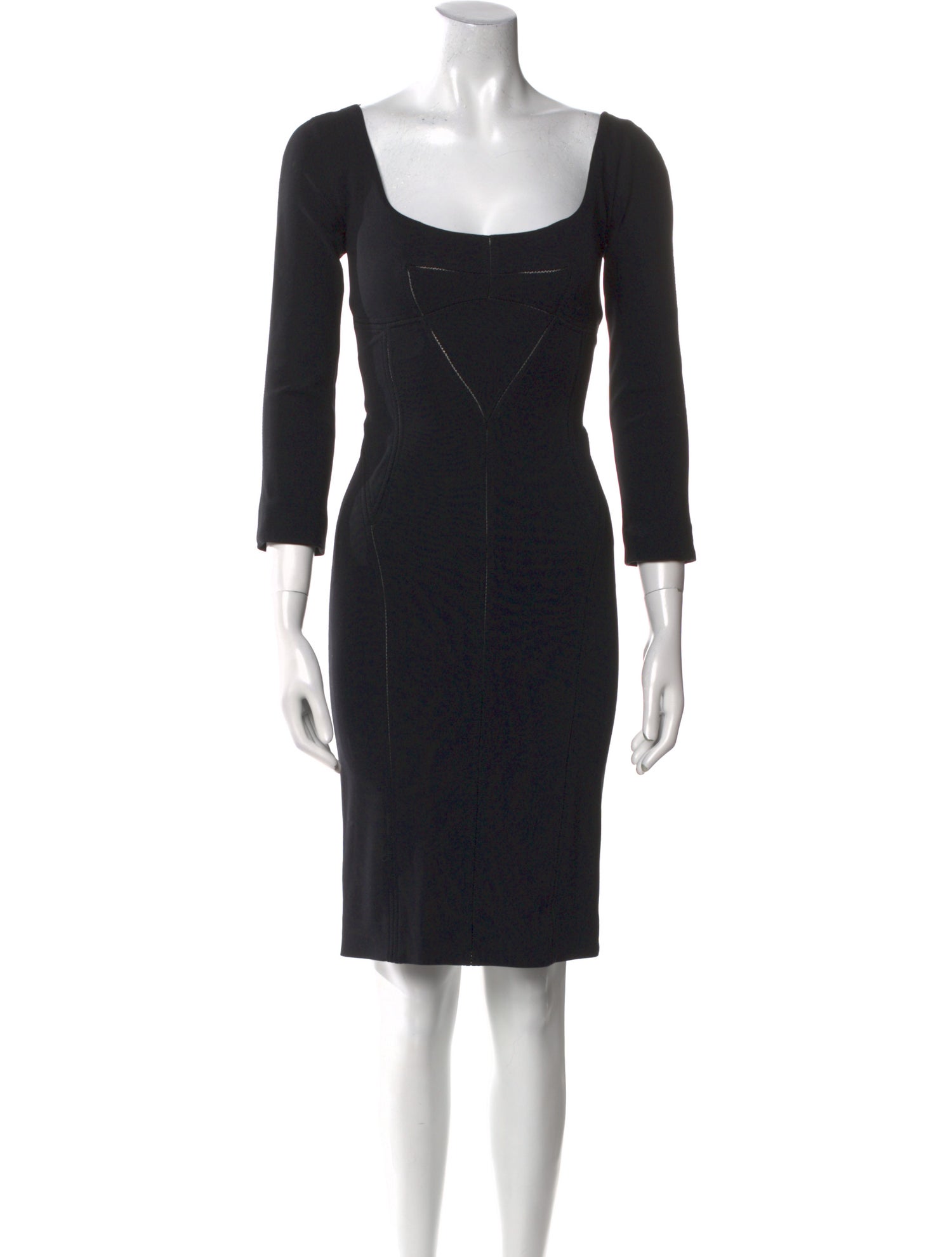 Dolce & Gabbana Scoop Neck Knee-Length Dress