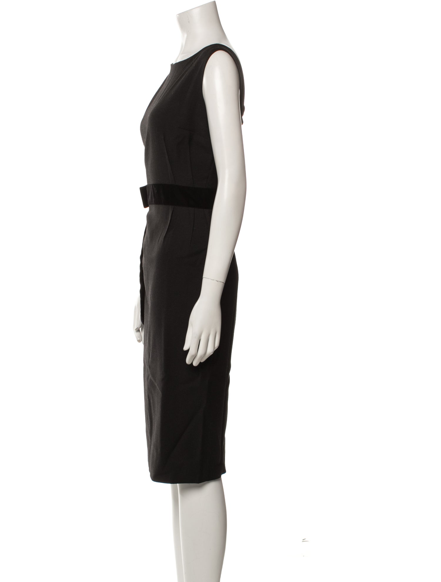 Dolce & Gabbana Virgin Wool Midi Length Dress