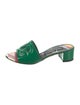 Dolce & Gabbana Patent Leather Printed Slides