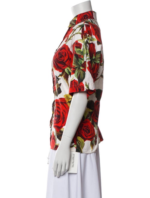 Dolce & Gabbana Floral Print Short Sleeve Top