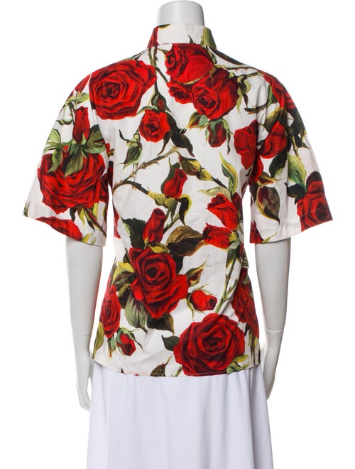 Dolce & Gabbana Floral Print Short Sleeve Top