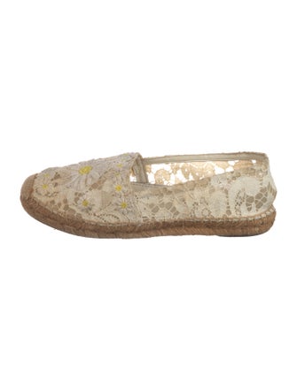 Dolce & Gabbana Lace Lace Pattern Espadrilles