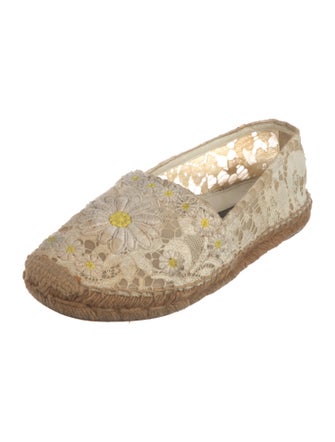 Dolce & Gabbana Lace Lace Pattern Espadrilles