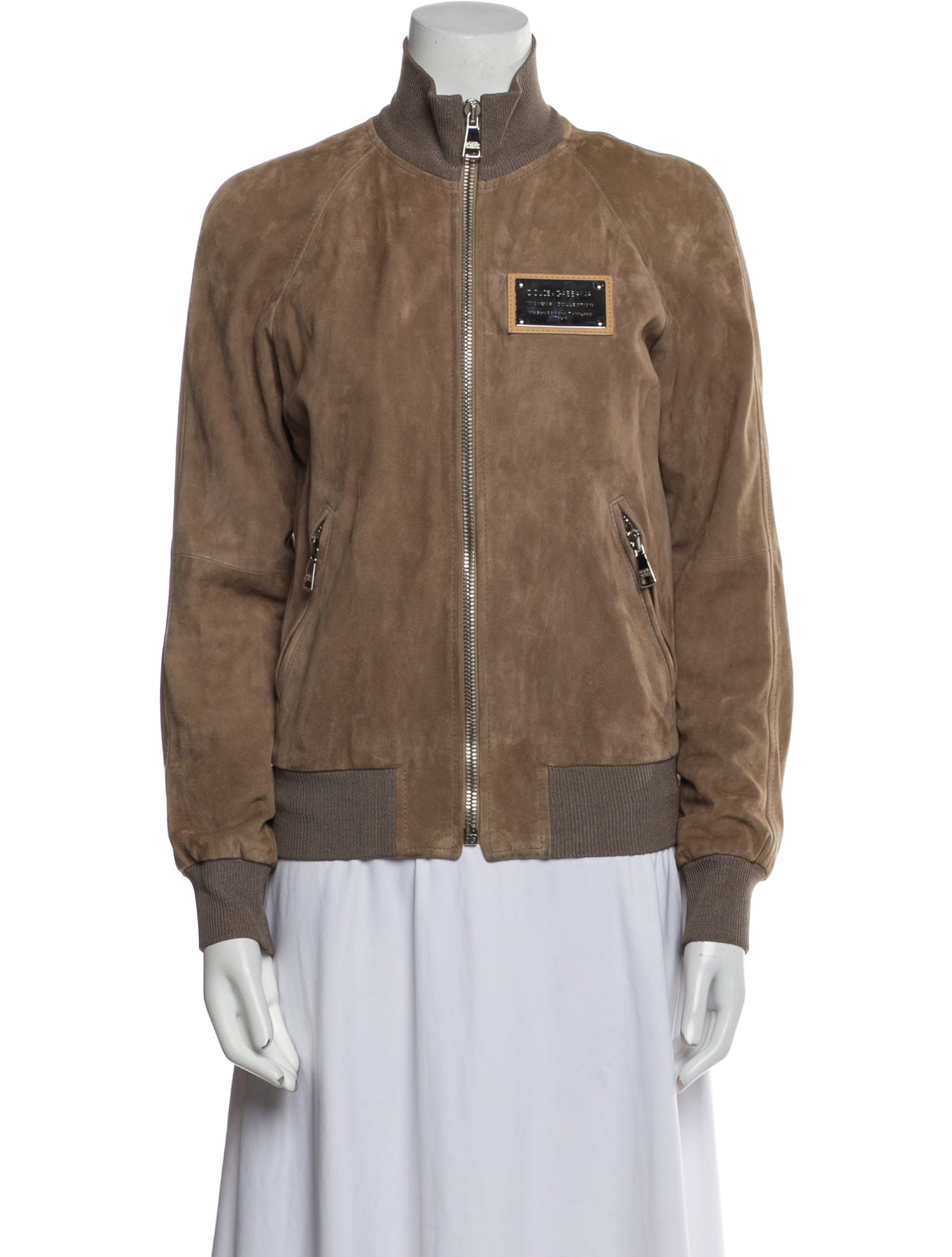 Dolce & Gabbana Goat Leather Bomber Jacket