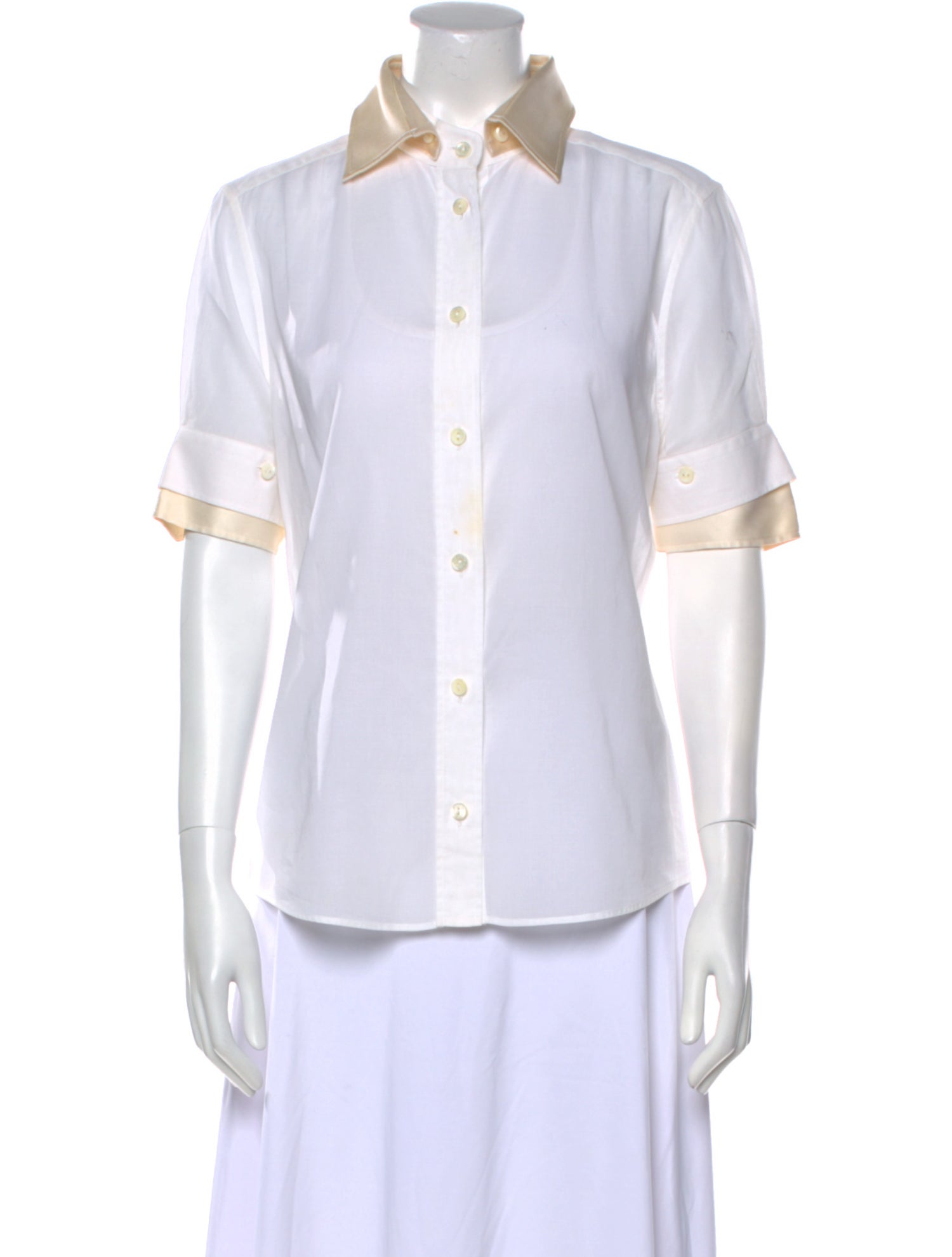 Dolce & Gabbana Short Sleeve Button-Up Top