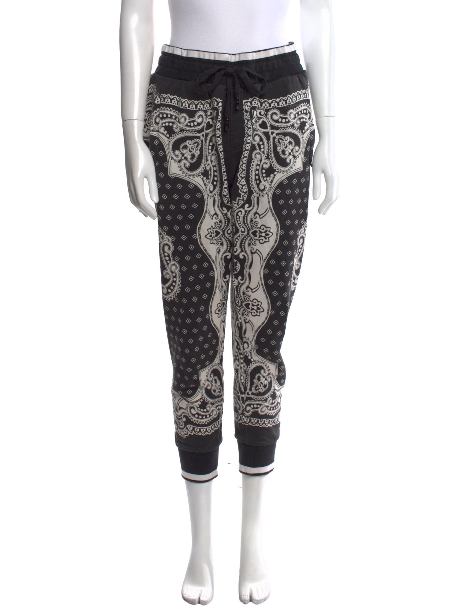 Dolce & Gabbana Paisley Print Skinny Leg Pants