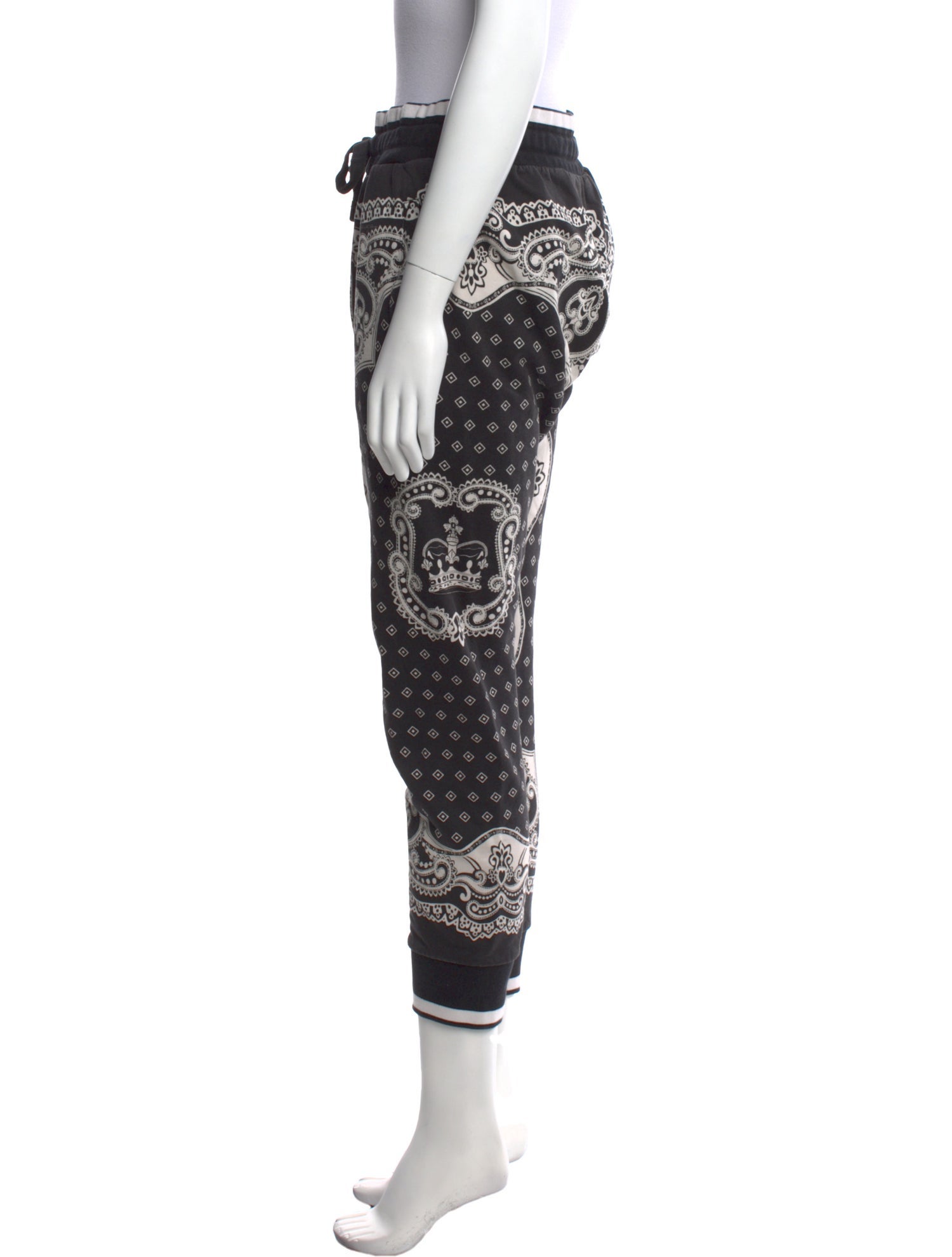 Dolce & Gabbana Paisley Print Skinny Leg Pants