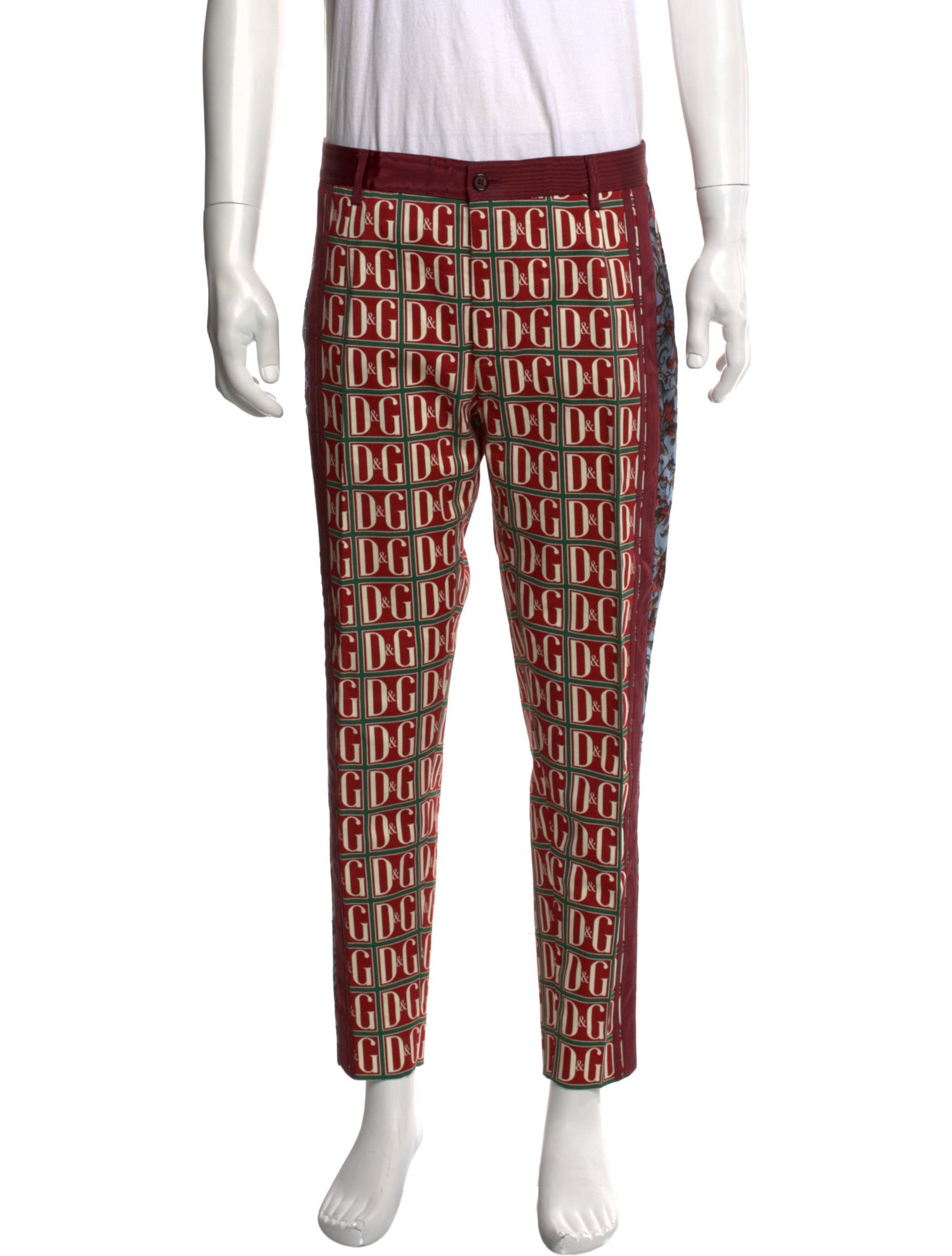 Dolce & Gabbana Plaid Print Pants