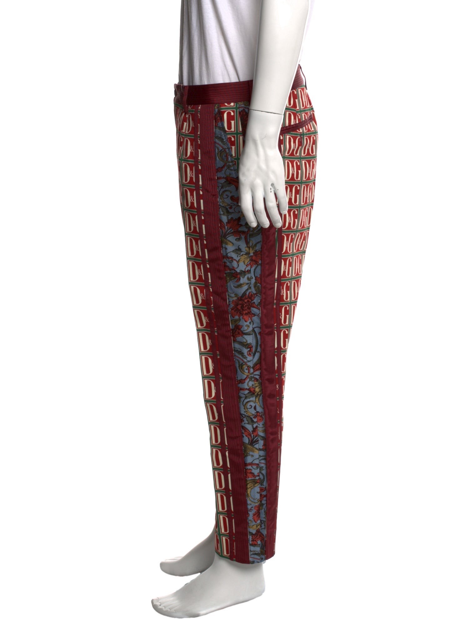 Dolce & Gabbana Plaid Print Pants