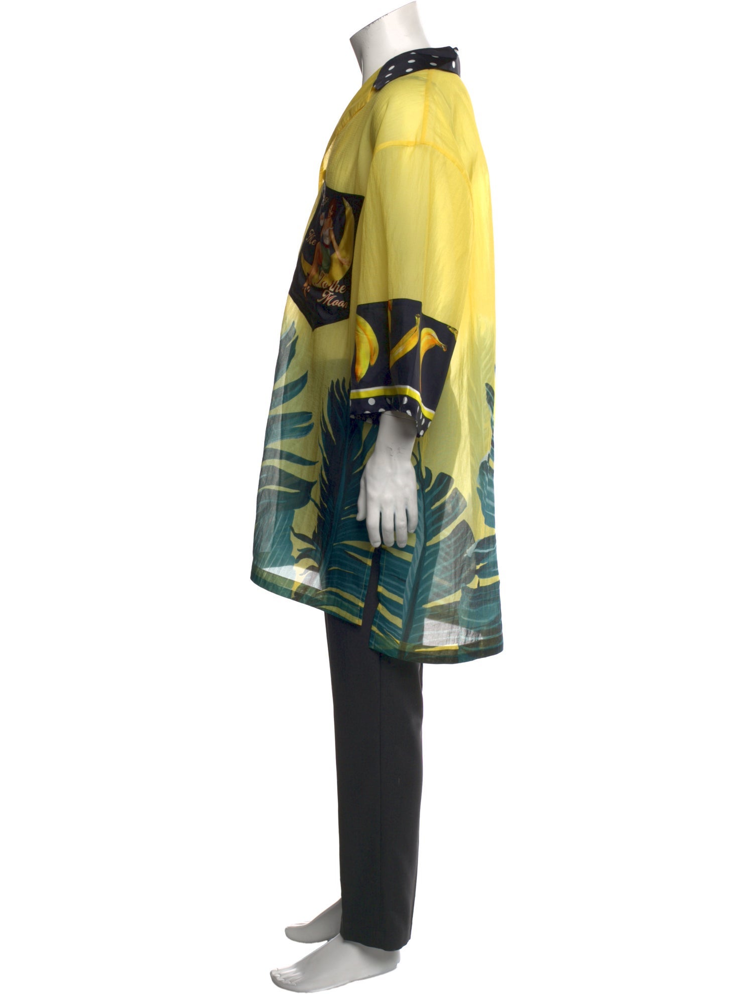 Dolce & Gabbana Graphic Print Three-Quarter Sleeve Shirt