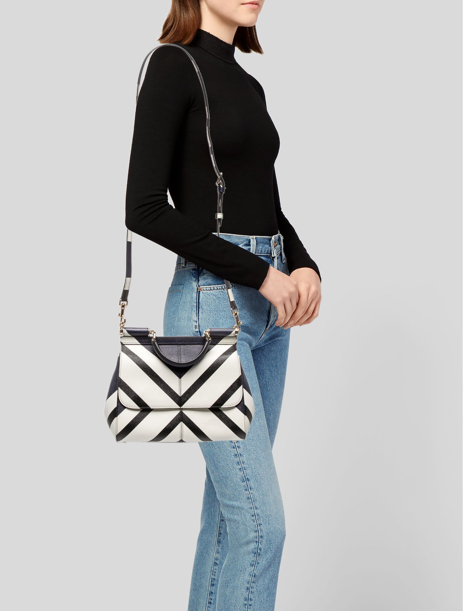 Dolce & Gabbana Leather Top Handle Bag