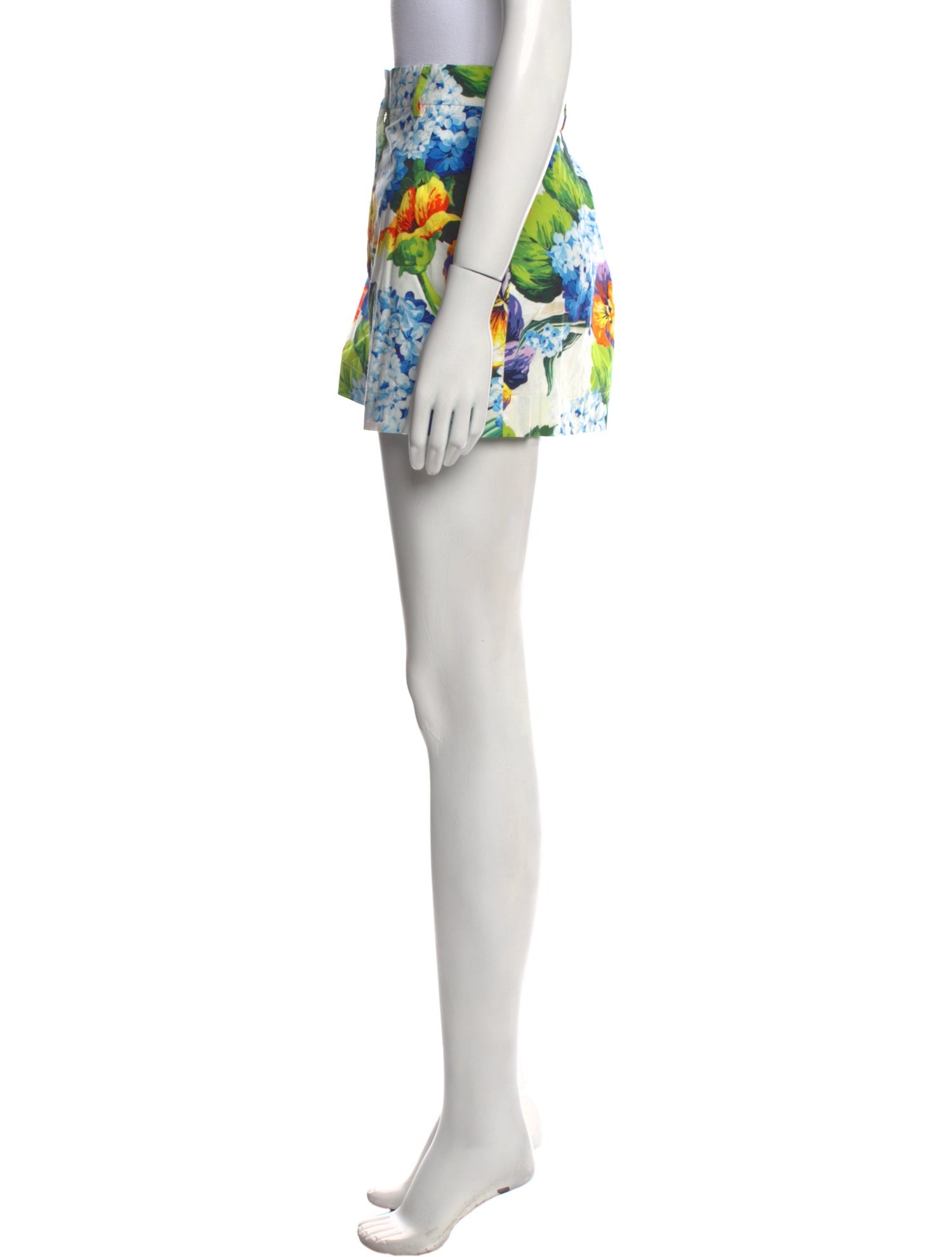 Dolce & Gabbana Floral Print Mini Shorts