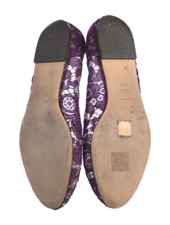 Dolce & Gabbana Lace Lace Pattern Flats