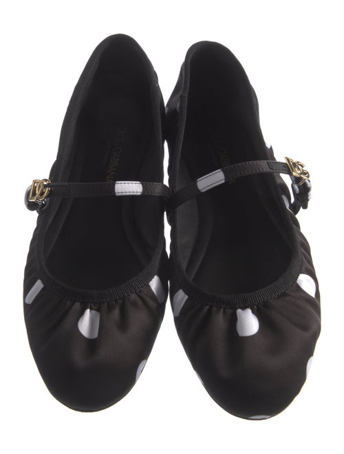 Dolce & Gabbana Satin Mary Jane Flats