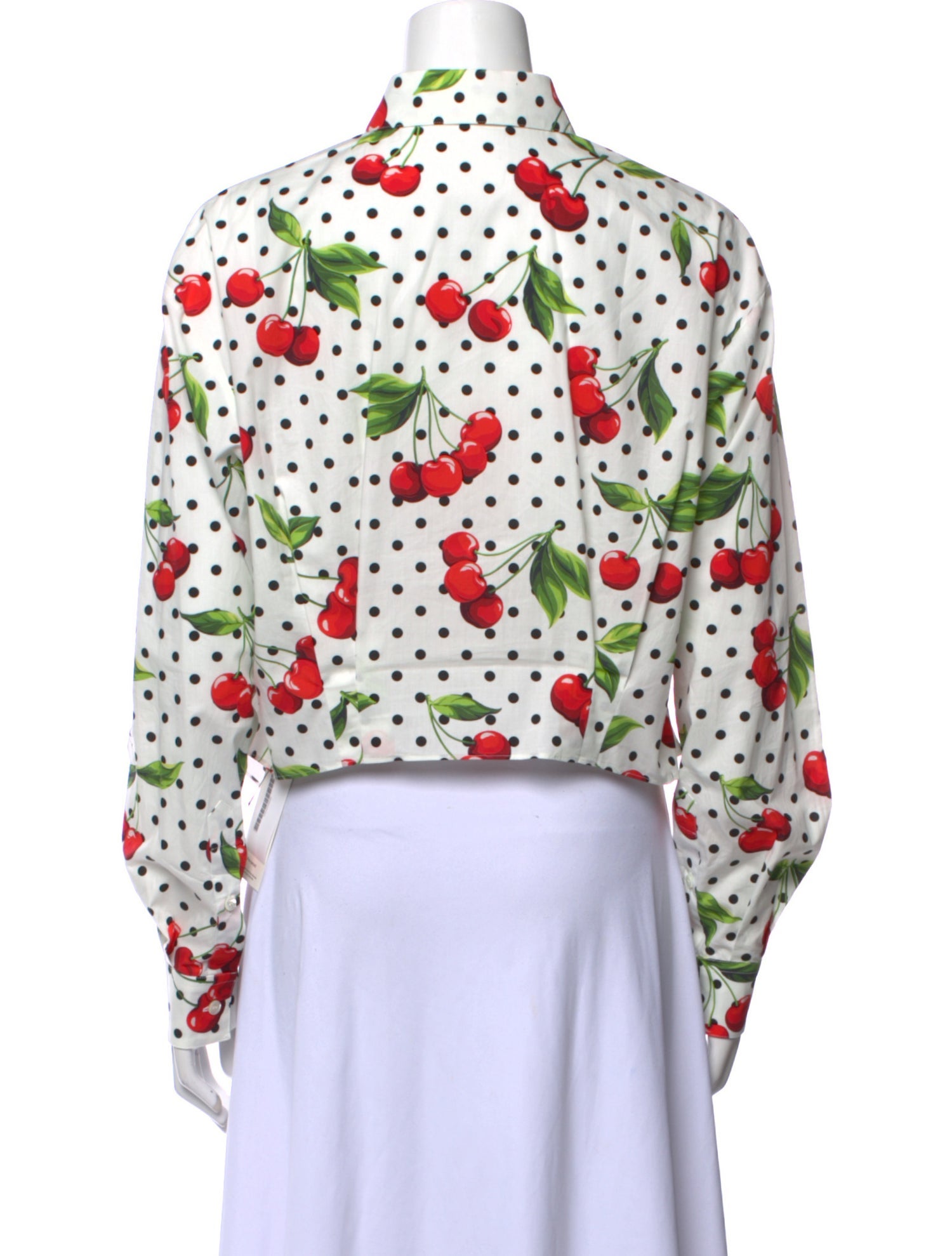 Dolce & Gabbana Floral Print Long Sleeve Button-Up Top