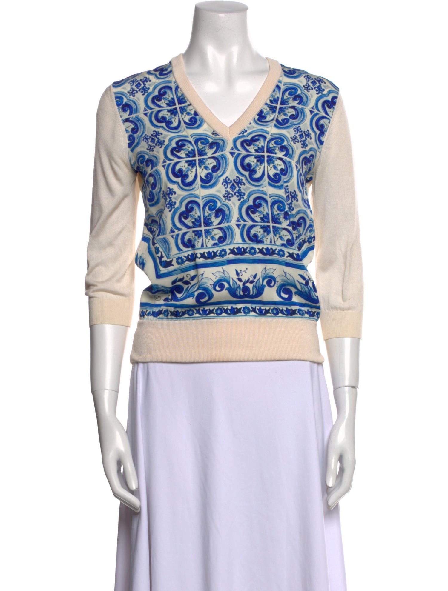 Dolce & Gabbana Silk Printed Top