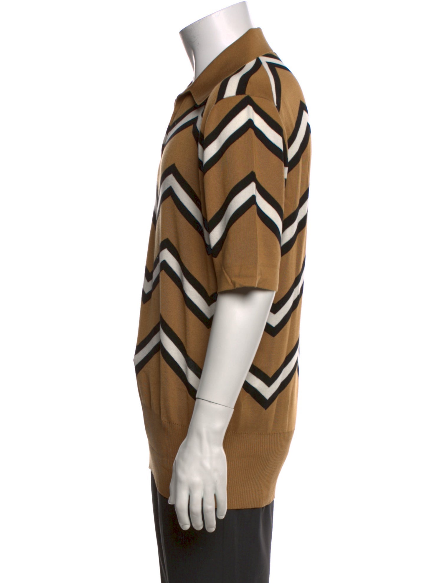 Dolce & Gabbana Silk Striped Polo Shirt