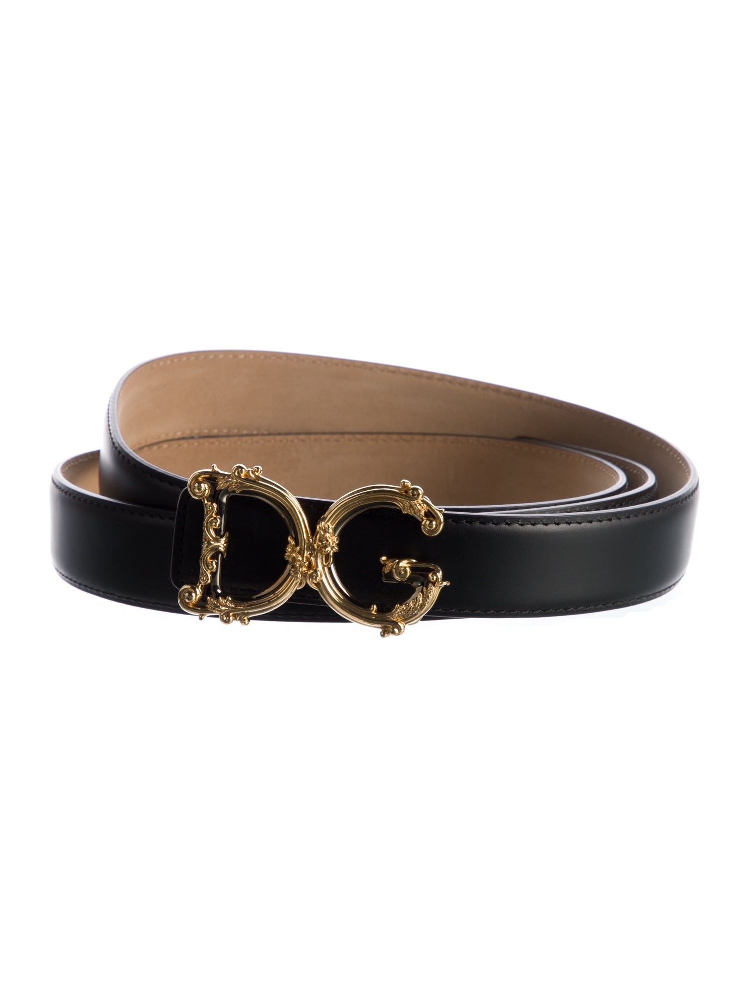 Dolce & Gabbana Skinny Leather Belt