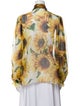 Dolce & Gabbana Silk Floral Print Blouse