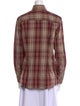 Dolce & Gabbana Plaid Print Long Sleeve Button-Up Top