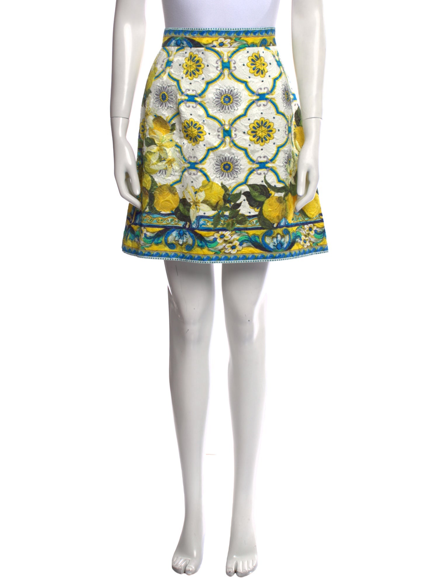 Dolce & Gabbana Floral Print Mini Skirt w/ Tags