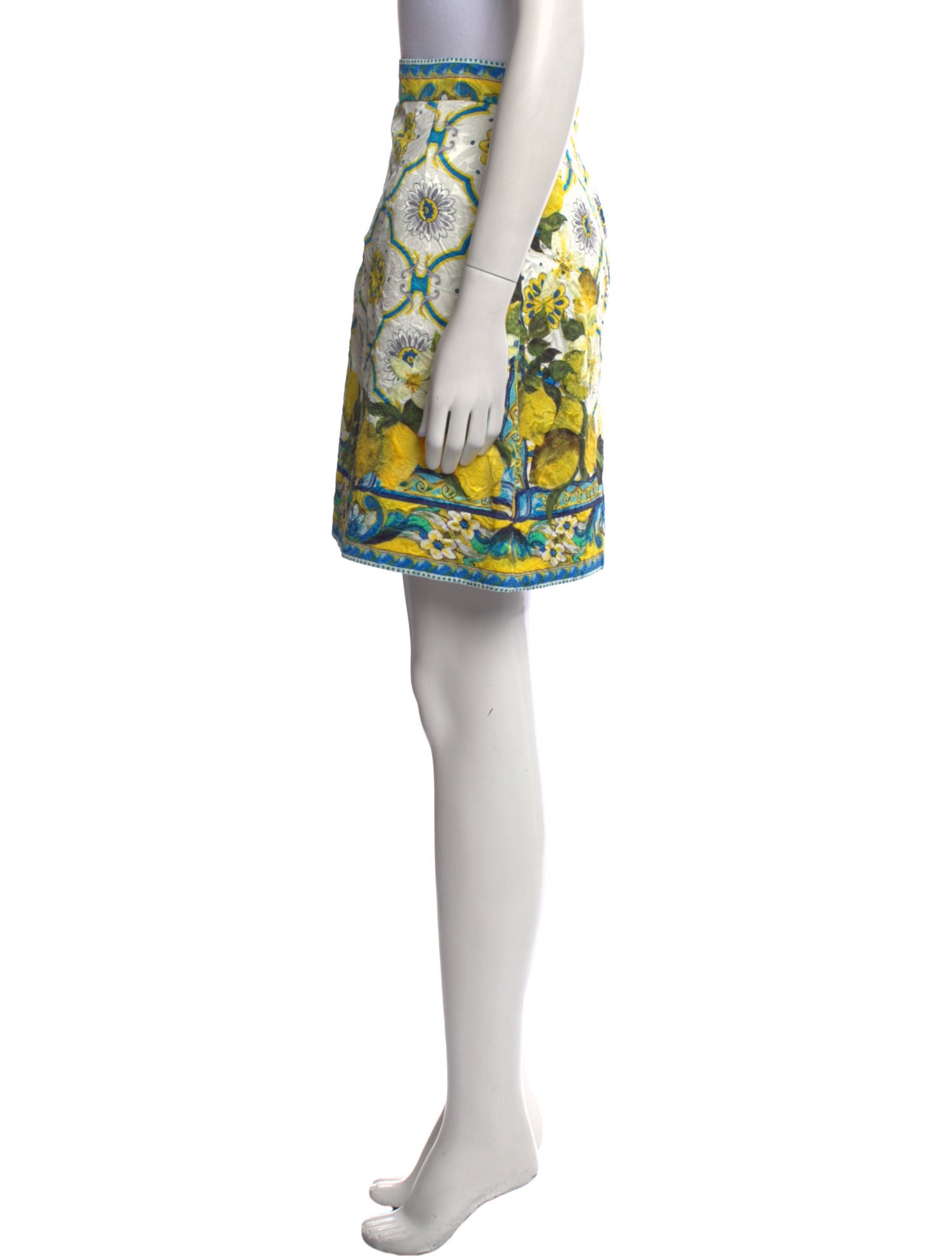 Dolce & Gabbana Floral Print Mini Skirt w/ Tags