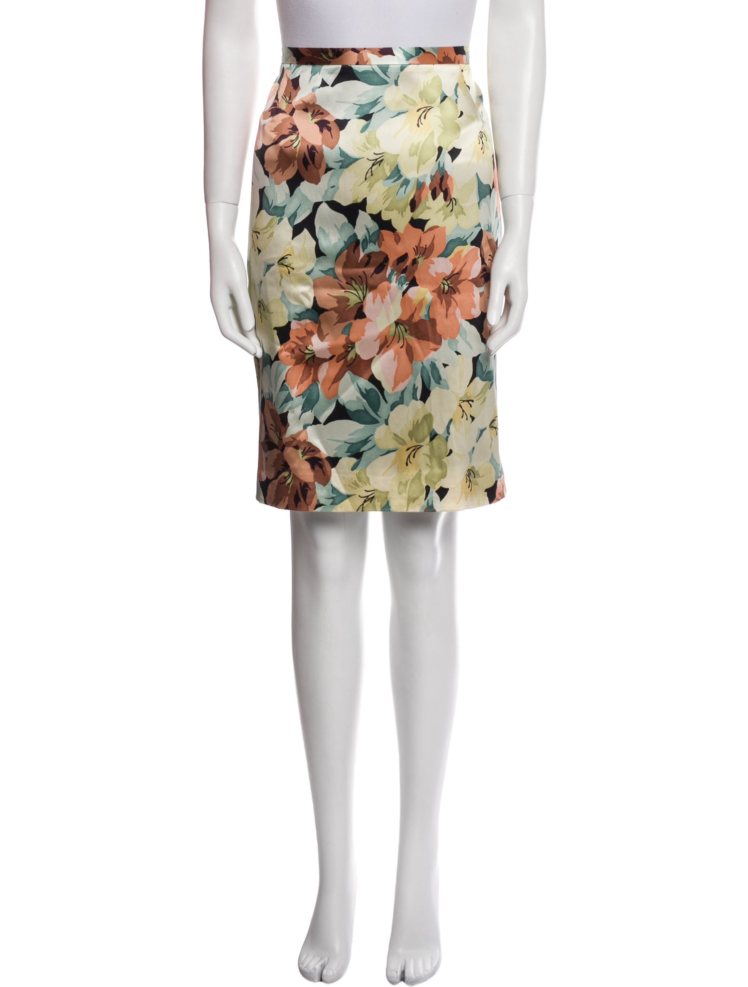 Dolce & Gabbana Silk Knee-Length Skirt