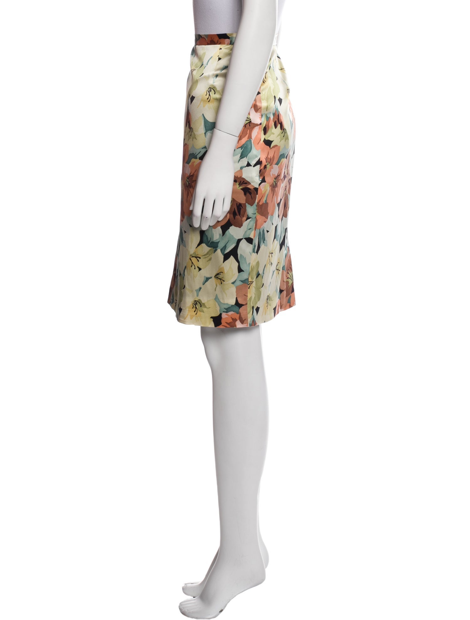 Dolce & Gabbana Silk Knee-Length Skirt