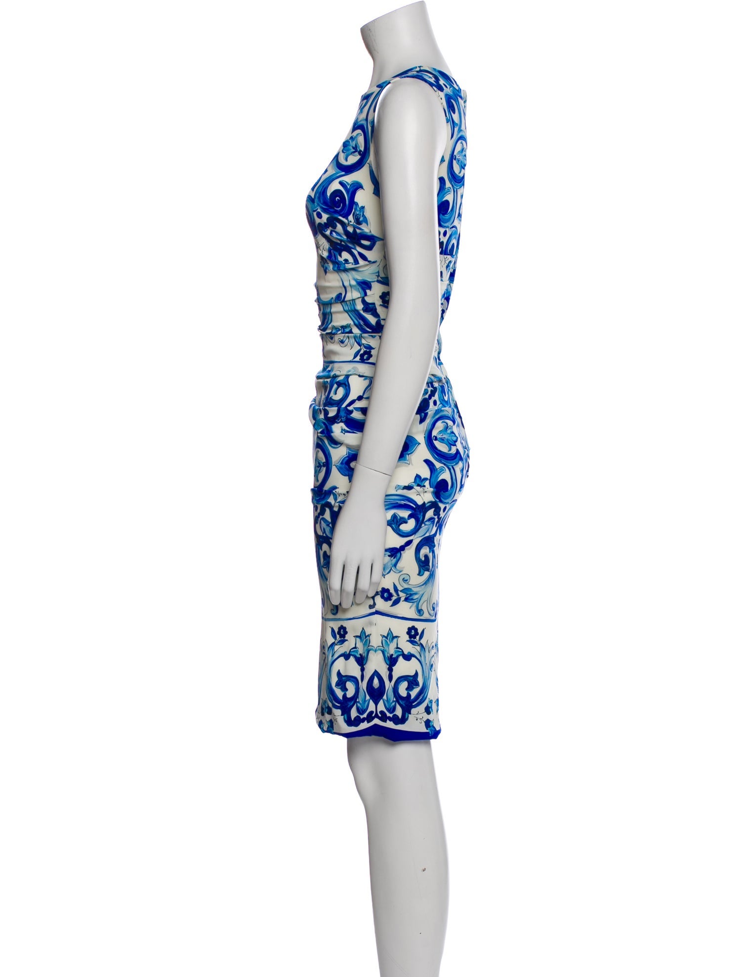 Dolce & Gabbana Silk Knee-Length Dress