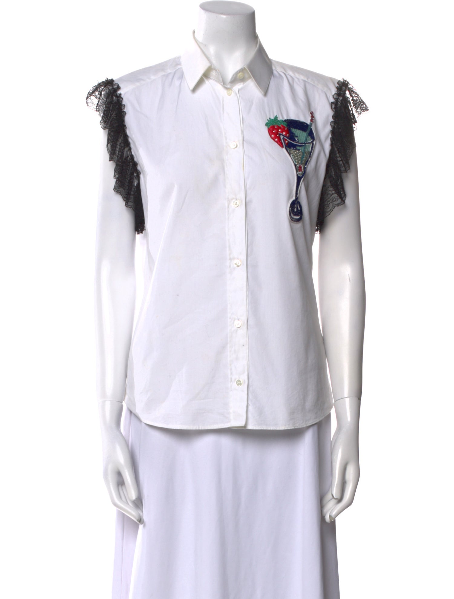 Dolce & Gabbana Short Sleeve Button-Up Top