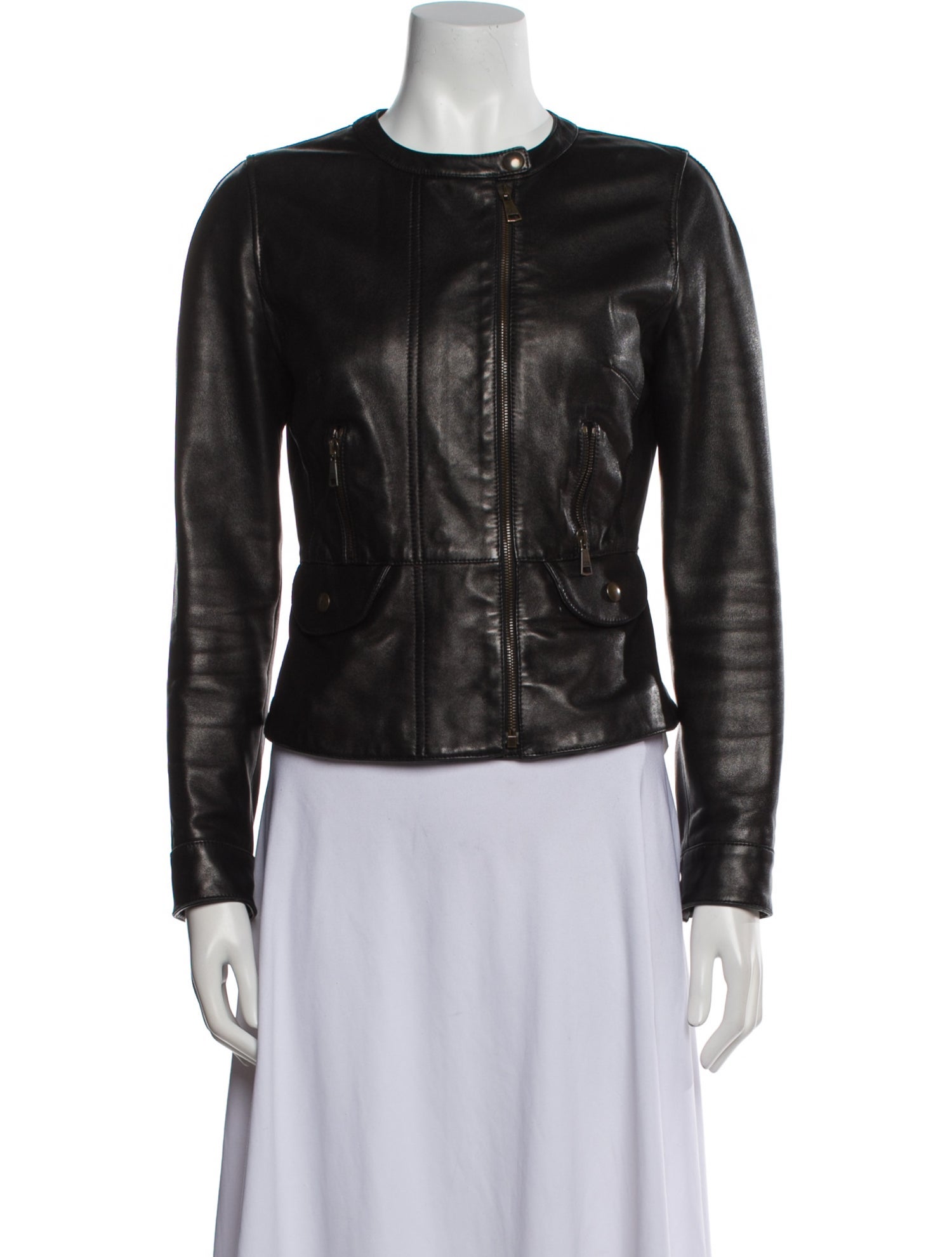 Dolce & Gabbana Leather Biker Jacket