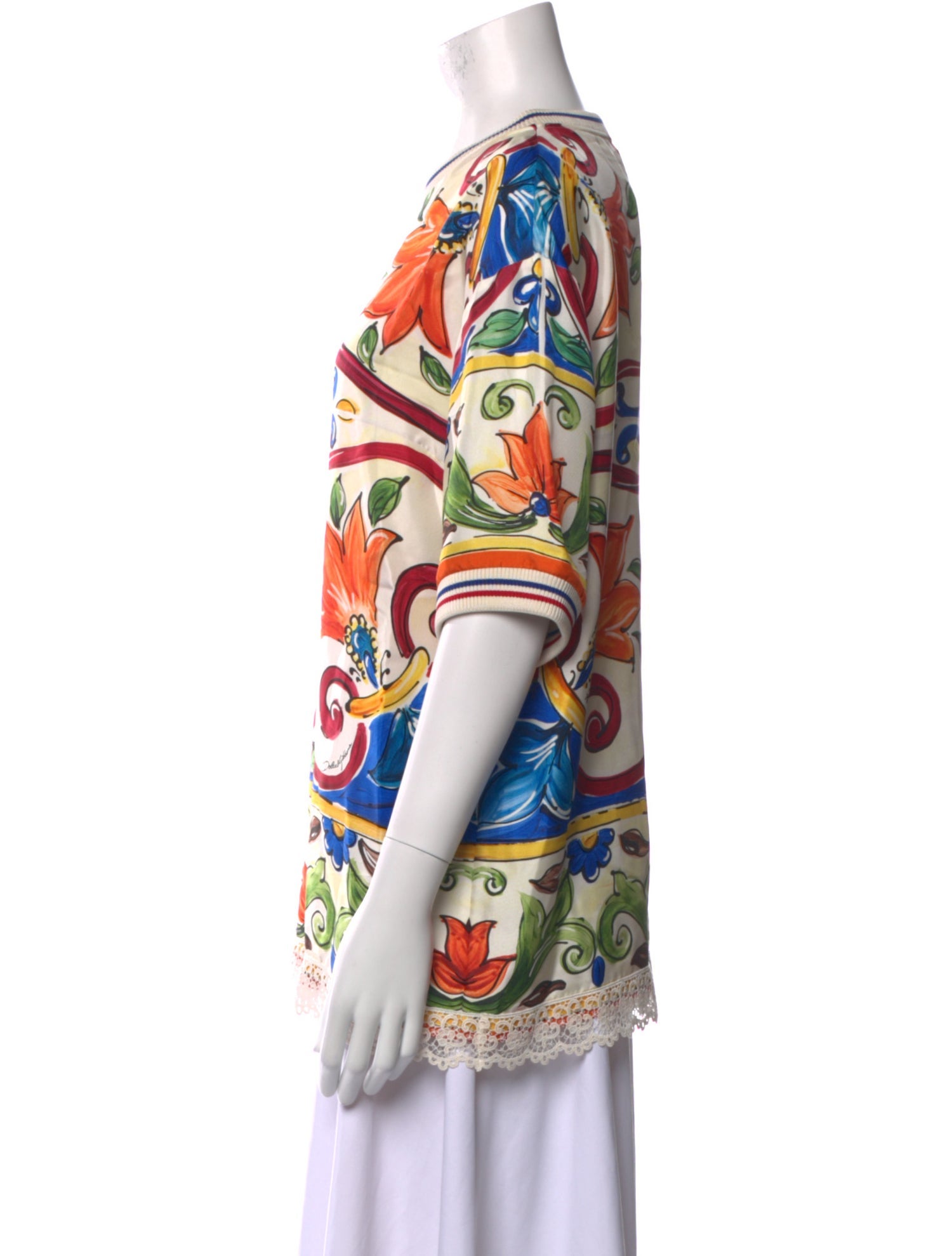 Dolce & Gabbana Silk Printed Tunic