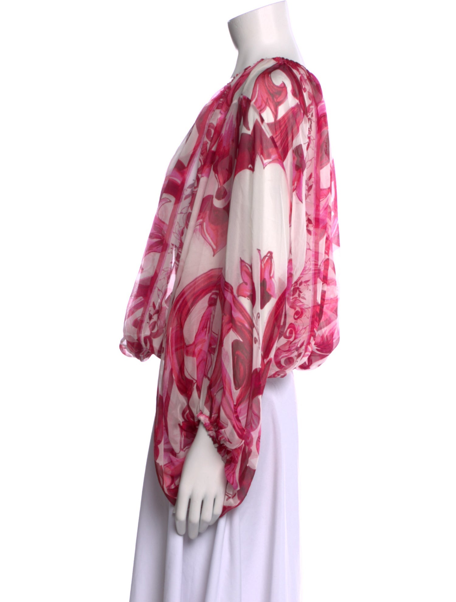 Dolce & Gabbana Silk Printed Blouse