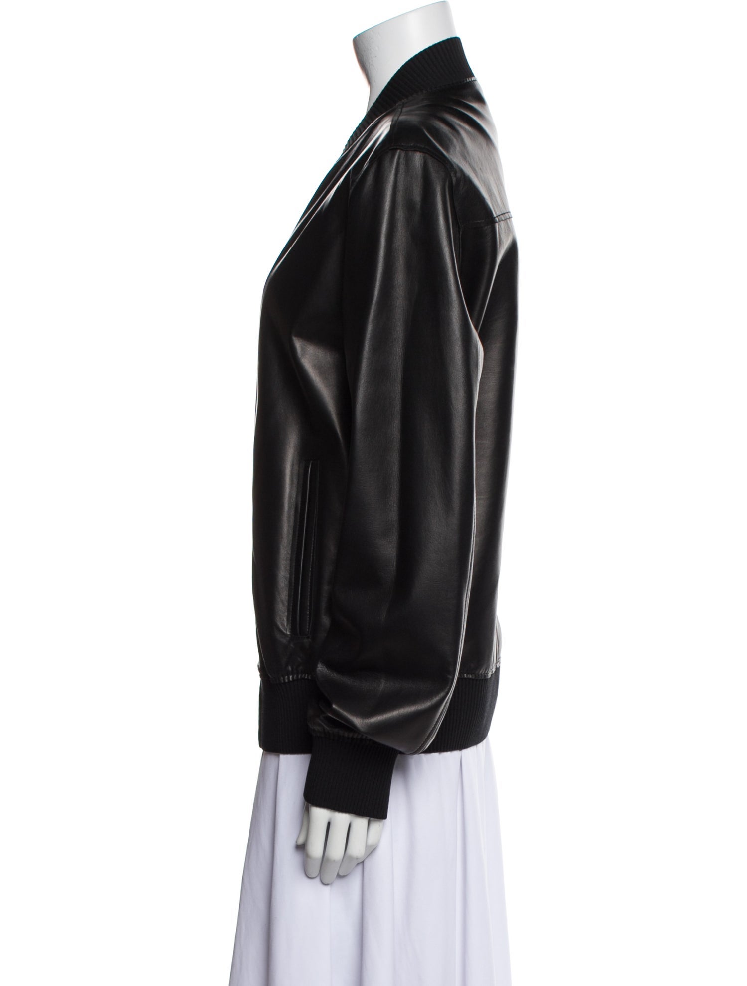 Dolce & Gabbana Leather Bomber Jacket