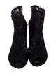 Dolce & Gabbana Mesh Lace Trim Embellishment Boots