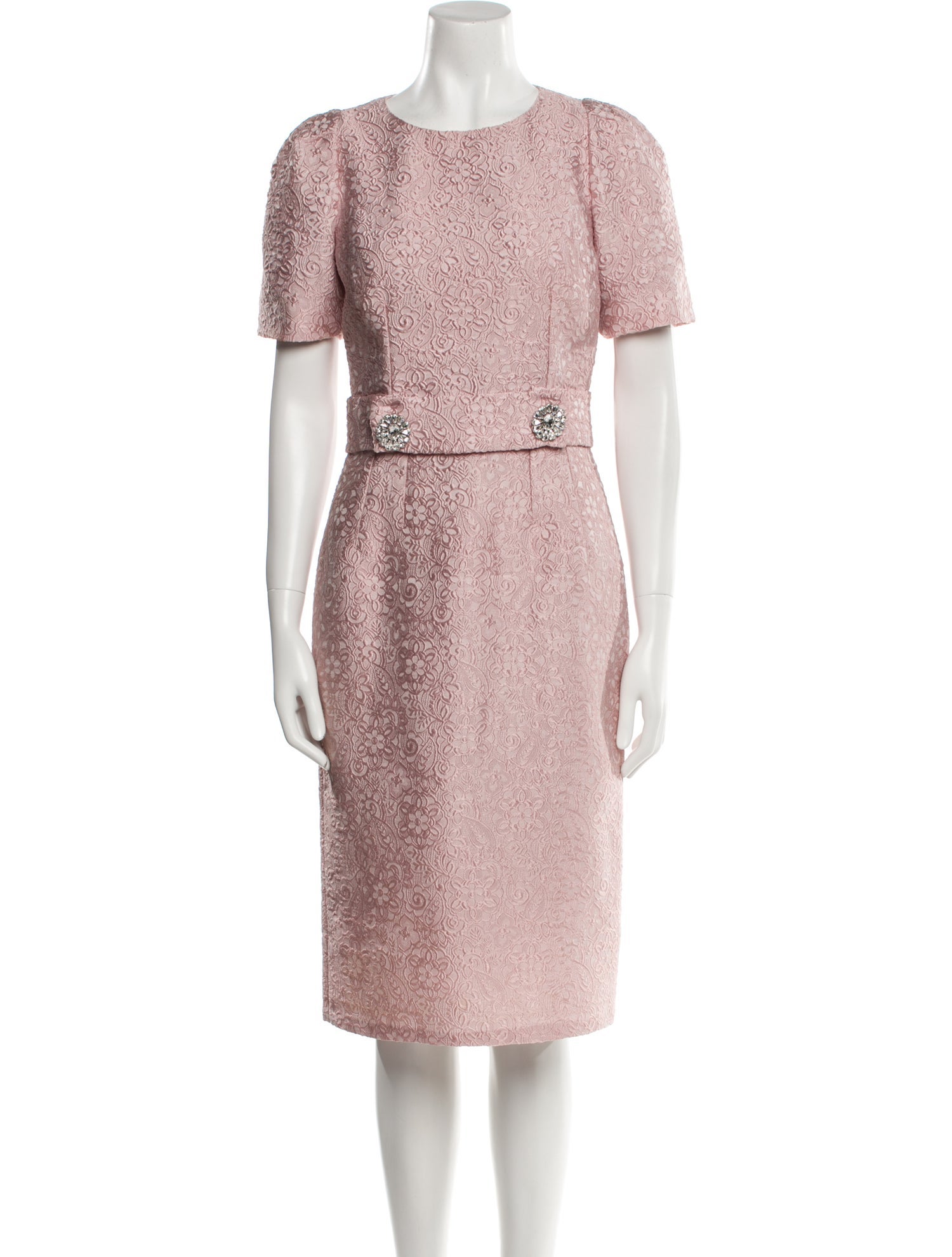 Dolce & Gabbana Crew Neck Midi Length Dress