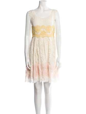 Dolce & Gabbana Lace Pattern Knee-Length Dress